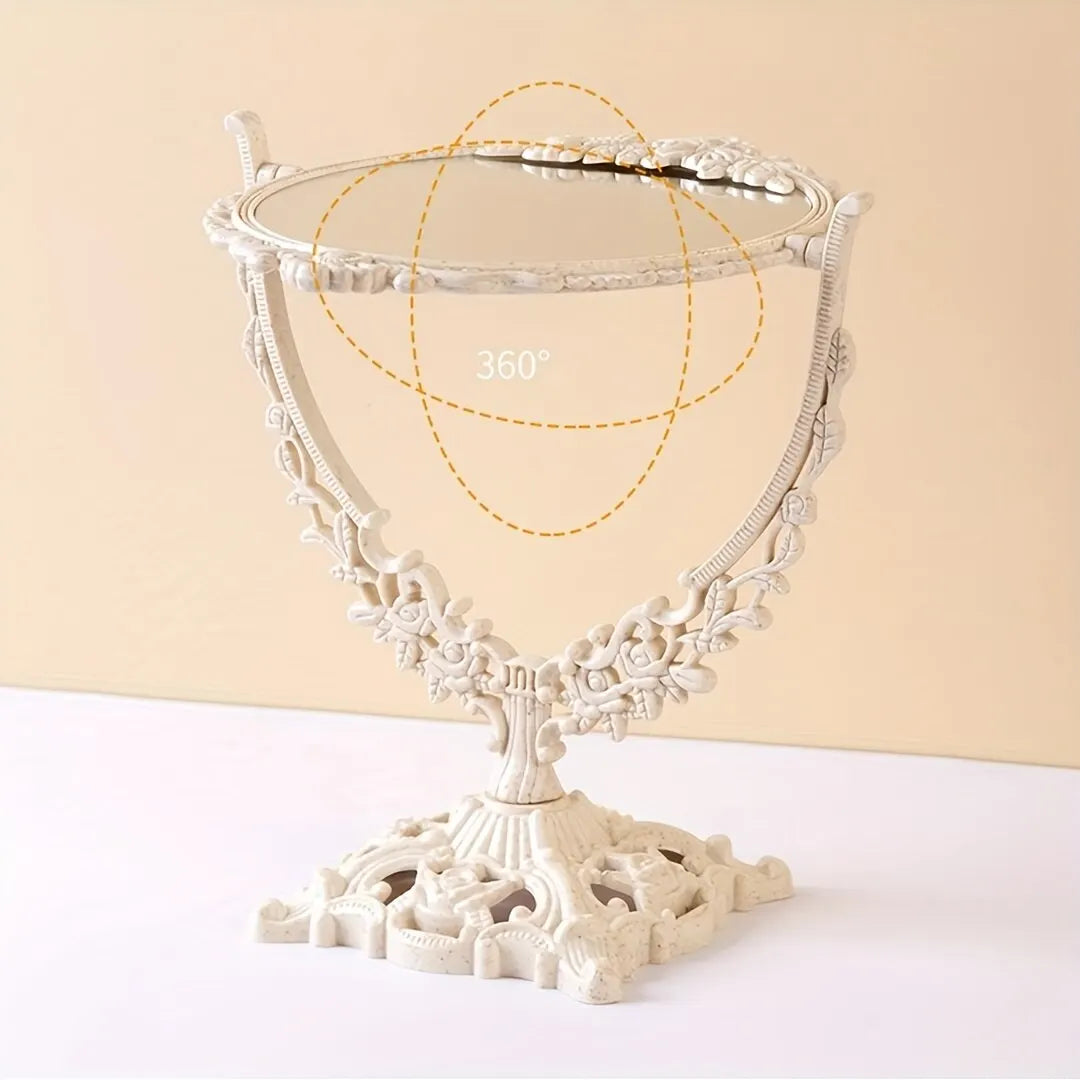 Vintage Makeup Mirror European Desktop Makeup Mirror Double Sided