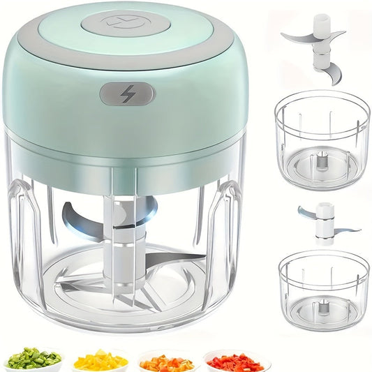 Compact Electric Garlic Crusher  USB Meat Grinder 100250Ml