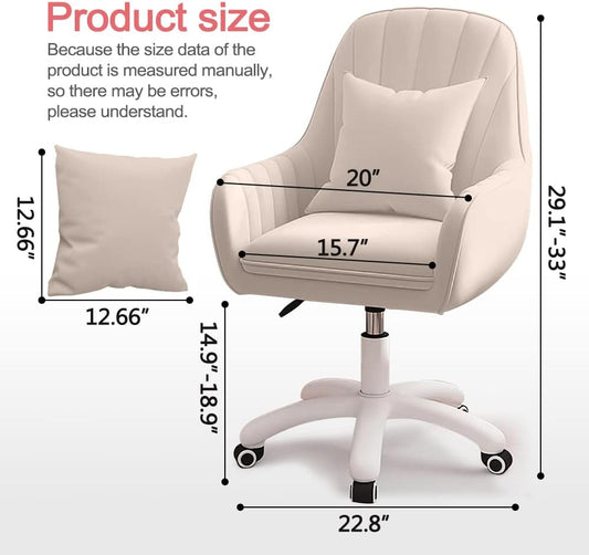 Home Office Chair Computer Chair with Mid-Back Upholstered Modern