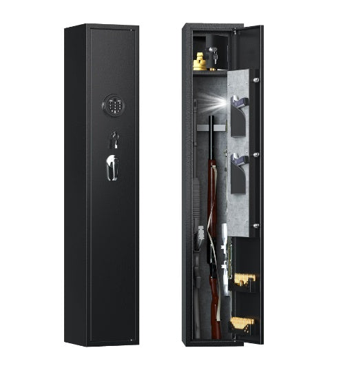 Home Rifle And Pistols Gun Safe With LED Light And Alarm System