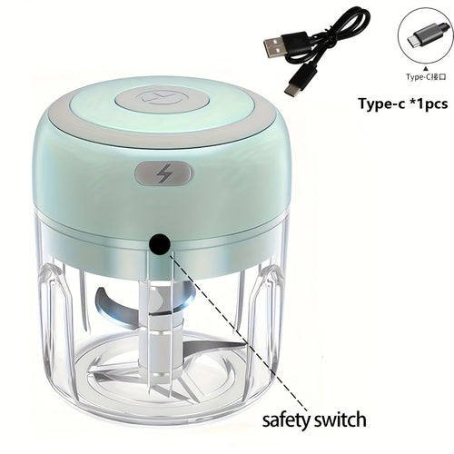 Compact Electric Garlic Crusher  USB Meat Grinder 100250Ml