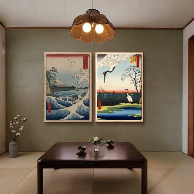 Japanese Traditional Landscape Poster Canvas Art