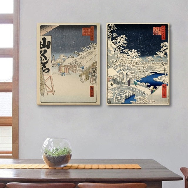 Japanese Traditional Landscape Poster Canvas Art