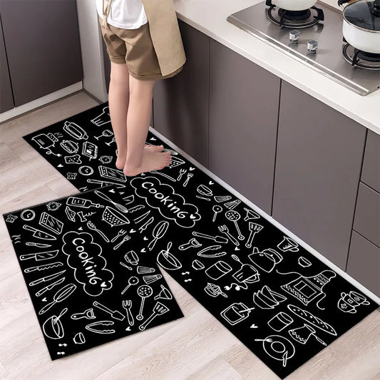 Diatom mud kitchen floor mat, anti slip, oil proof, waterproof mat,