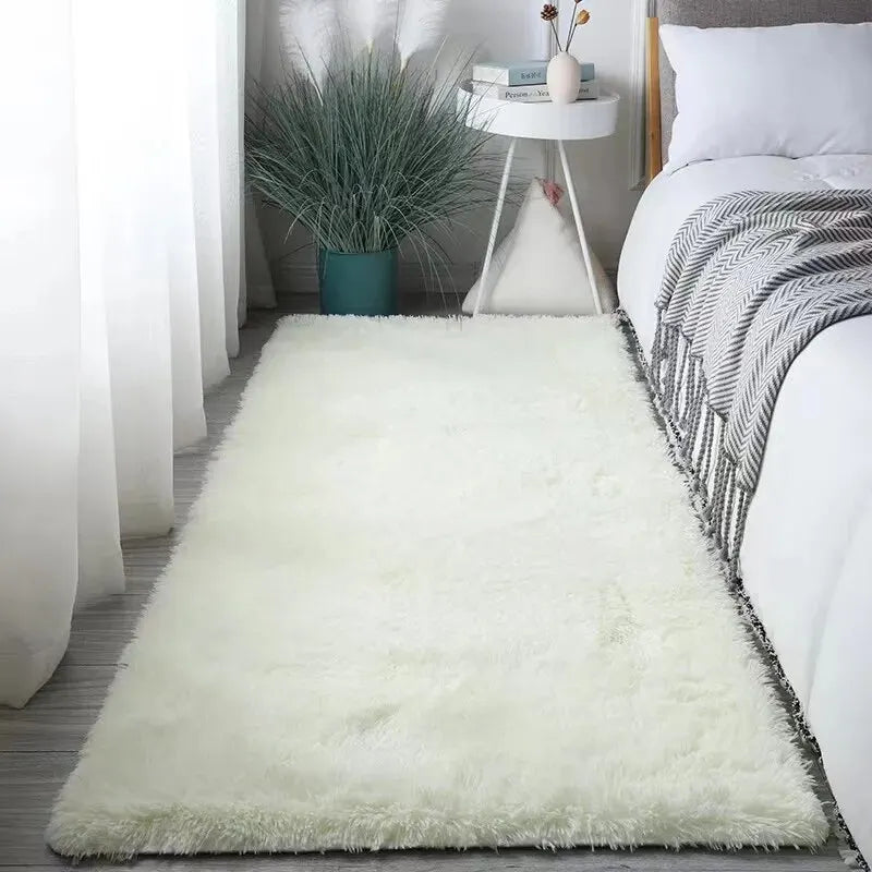 VIKAMA Fluffy Rugs Shaggy Bedroom Area Rugs Shaggy Non-Slip Rugs,