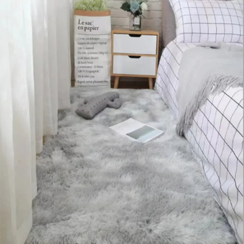 VIKAMA Fluffy Rugs Shaggy Bedroom Area Rugs Shaggy Non-Slip Rugs,