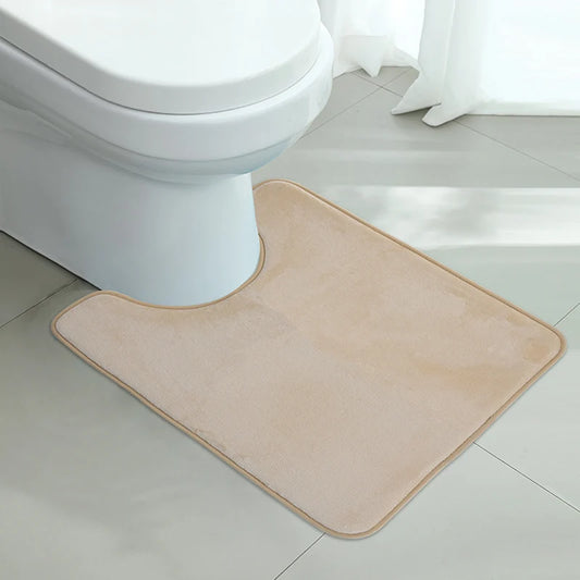 U-SHAPE Bathroom Floor Mat Toilet Mat Anti-slip Bathroom Mat Absorbent