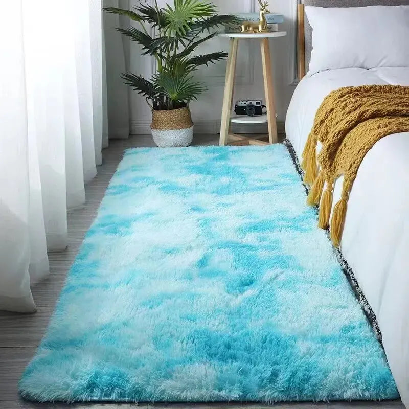 VIKAMA Fluffy Rugs Shaggy Bedroom Area Rugs Shaggy Non-Slip Rugs,