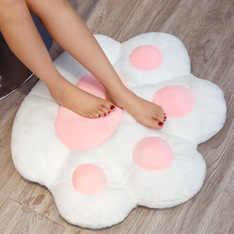 70*60cm Kawaii Cat Paw Plush Toys Cute Soft Stuffed Floor Cushion