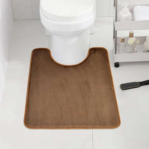 U-SHAPE Bathroom Floor Mat Toilet Mat Anti-slip Bathroom Mat Absorbent