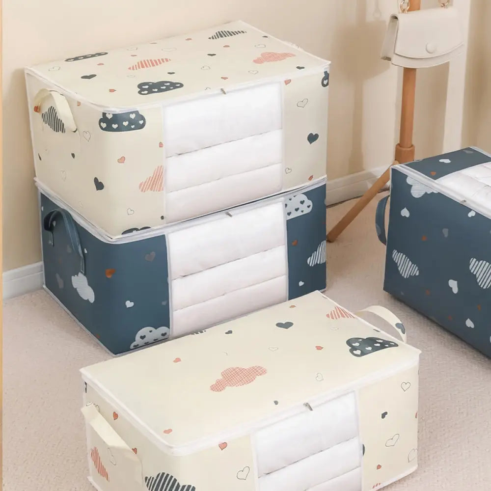 Storage Bag Clothes Blanket Quilt Sweater Foldable Organizer Box