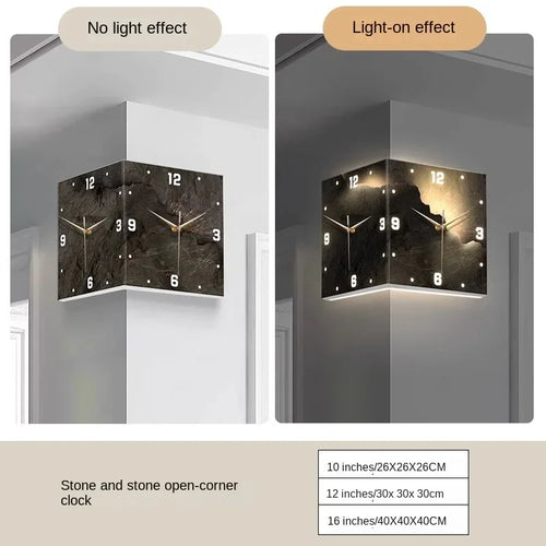 Modern LED Minimalist Clock Wall Lamp Home Decoration Corridor Corner