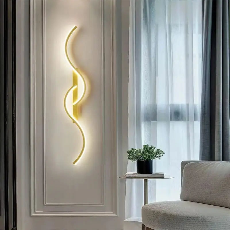 Modern LED Wall Lamp Minimalist Led Light Bedroom Bedside Long Strip