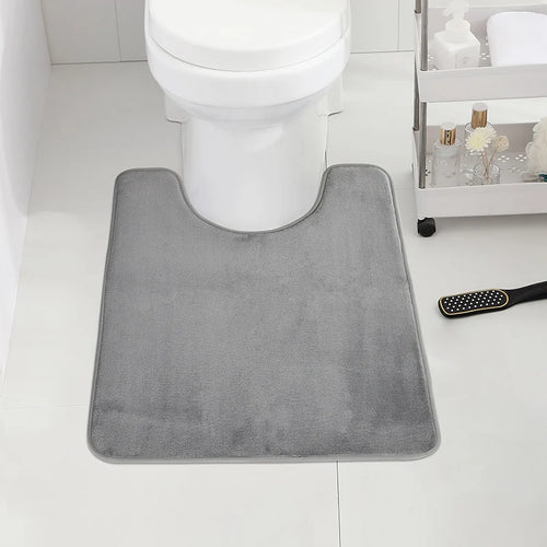 U-SHAPE Bathroom Floor Mat Toilet Mat Anti-slip Bathroom Mat Absorbent