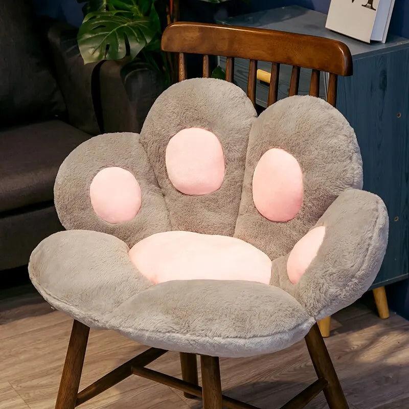 70*60cm Kawaii Cat Paw Plush Toys Cute Soft Stuffed Floor Cushion