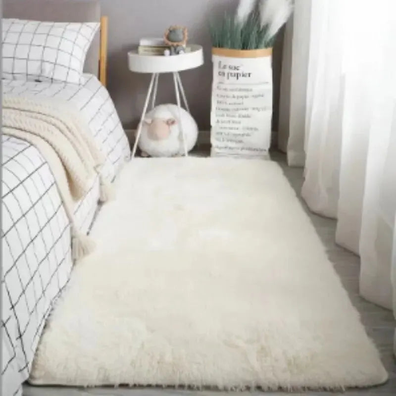 VIKAMA Fluffy Rugs Shaggy Bedroom Area Rugs Shaggy Non-Slip Rugs,