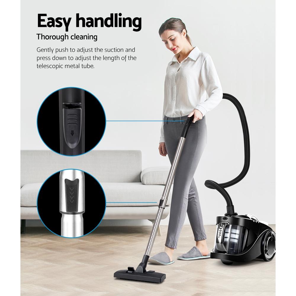 Devanti Vacuum Cleaner Bagless Cyclone Cyclonic Vac Home Office Car