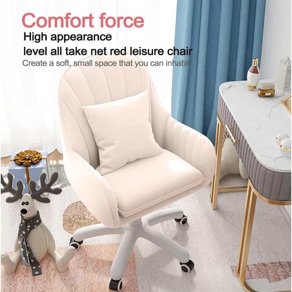 Home Office Chair Computer Chair with Mid-Back Upholstered Modern