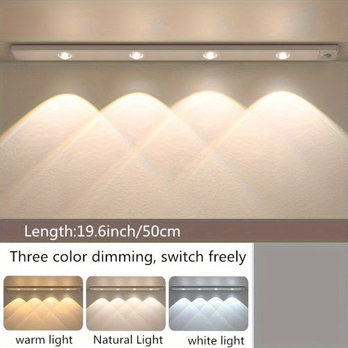 Smart MotionSensing LED Light USB Rechargeable Dimmable Wireless