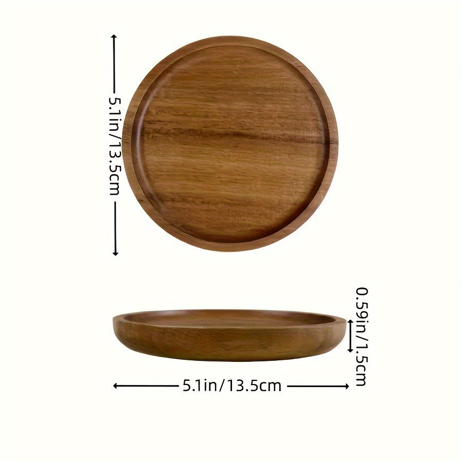 Elegant Acacia Wood Tray Perfect for Dining  Decor