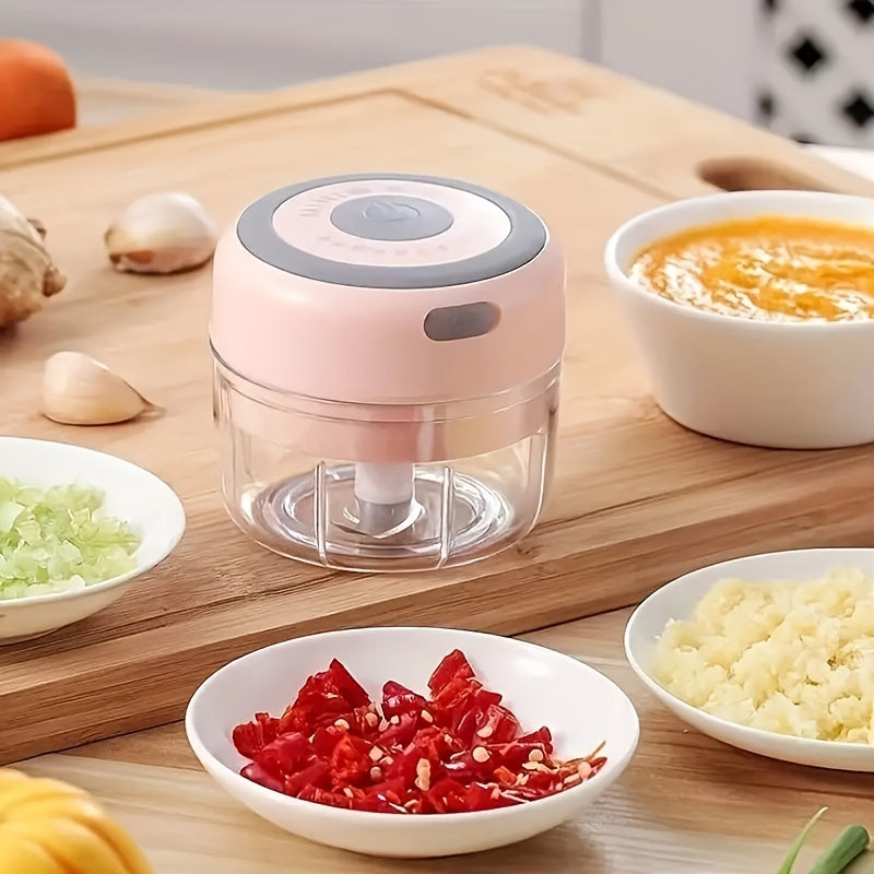 Compact Electric Garlic Crusher  USB Meat Grinder 100250Ml